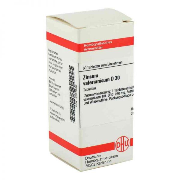 Zincum Valerianicum D 30 Tabletten (80 stk)