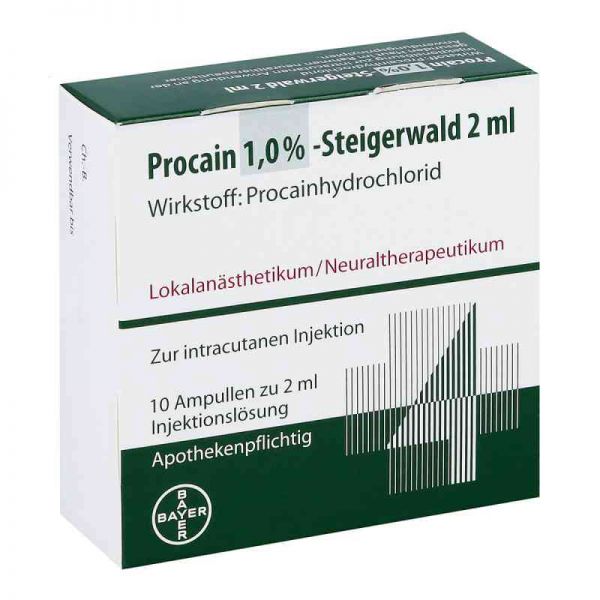 Procain 1% Steigerwald Injektionslösung (10X2 ml)