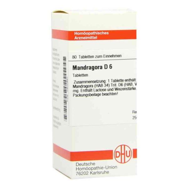 Mandragora D 6 Tabletten (80 stk)