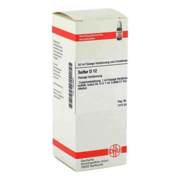 Sulfur D 12 Dilution (50 ml)