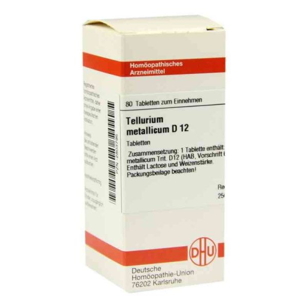 Tellurium Metallicum D 12 Tabletten (80 stk)