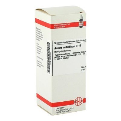 Aurum Metallicum D 10 Dilution (50 ml)