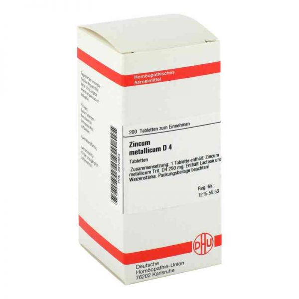 Zincum Metallicum D 4 Tabletten (200 stk)