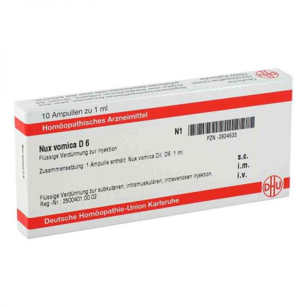 Nux Vomica D 6 Ampullen (10X1 ml)