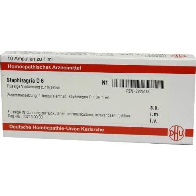 Staphisagria D 6 Ampullen (10X1 ml)