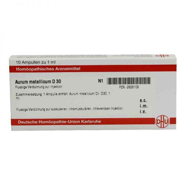 Aurum Metallicum D 30 Ampullen (10X1 ml)