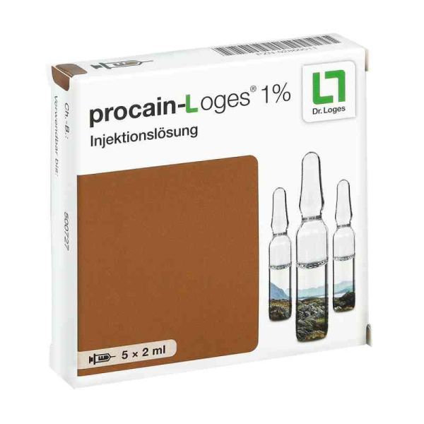 Procain Loges 1% Injektionslösung Ampullen (5X2 ml)