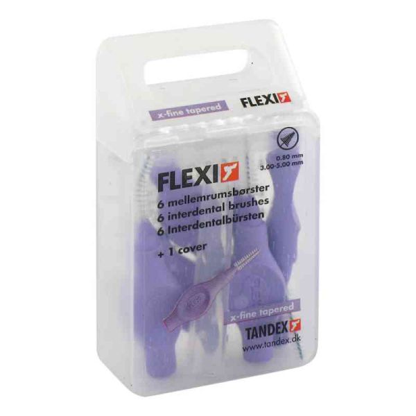 Tandex Flexi Interdental Bürsten lila 0,8mm (6 stk)