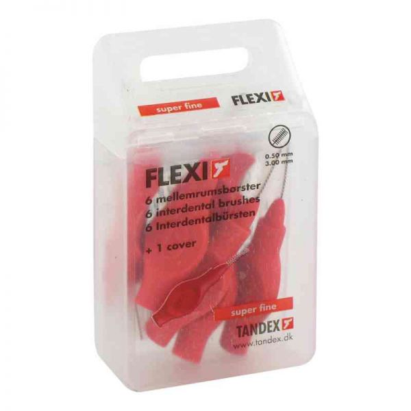 Tandex Flexi Interdental Bürsten rot 0,5mm (6 stk)