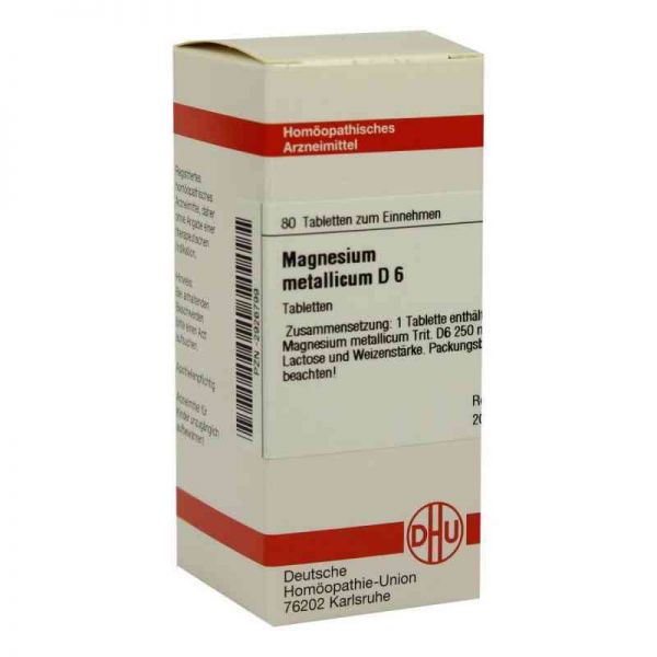 Magnesium Metallicum D 6 Tabletten (80 stk)