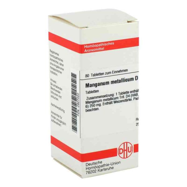 Manganum Metallicum D 4 Tabletten (80 stk)