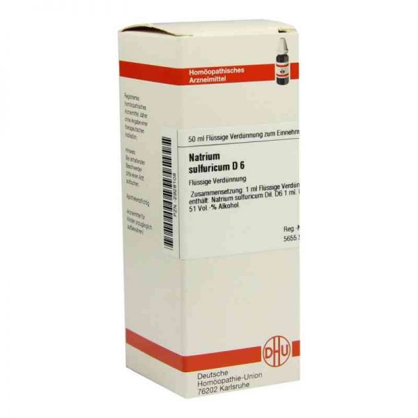 Natrium Sulfuricum D 6 Dilution (50 ml)