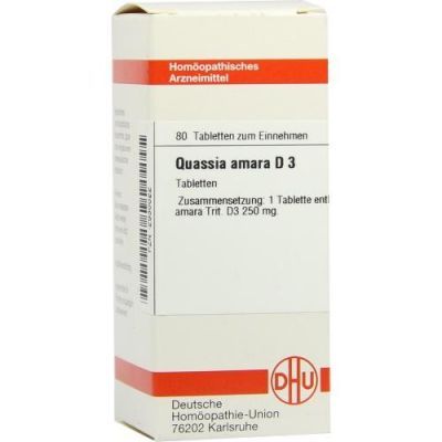 Quassia D 3 Tabletten (80 stk)