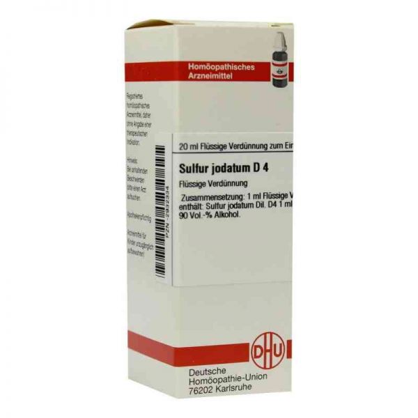 Sulfur Jodat. D 4 Dilution (20 ml)