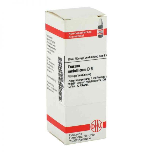 Zincum Metallicum D 6 Dilution (20 ml)