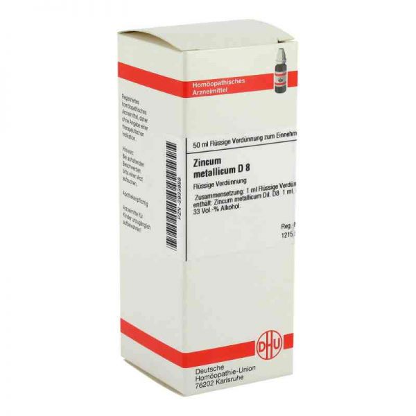 Zincum Metallicum D 8 Dilution (50 ml)