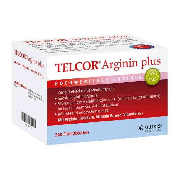 Telcor Arginin plus Filmtabletten (240 stk)