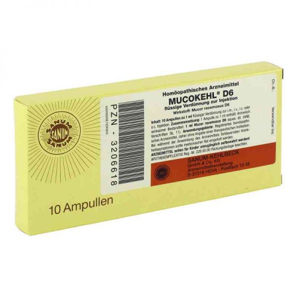 Mucokehl Ampullen D 6 (10X1 ml)