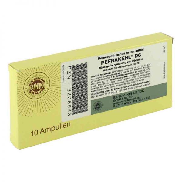 Pefrakehl Ampullen D 6 (10X1 ml)