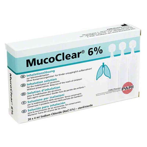 Mucoclear 6% Nacl Inhalationslösung (20X4 ml)