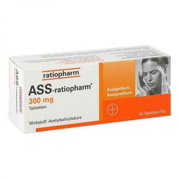 ASS-ratiopharm 300mg (50 stk)