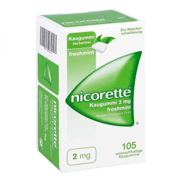 Nicorette 2mg freshmint (105 stk)