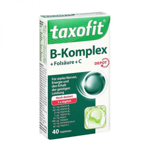 Taxofit Vitamin B Komplex Depot Tabletten (40 stk)