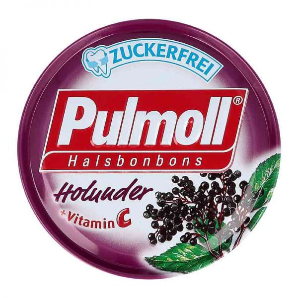 Pulmoll Holunder zuckerfrei Bonbons (50 g)