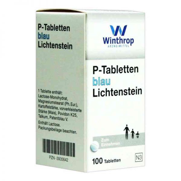 P Tabletten blau 8 mm Teilk. (100 stk)