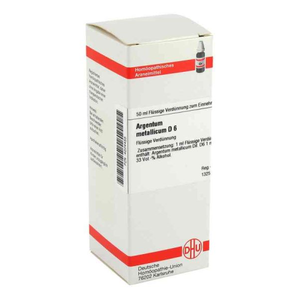 Argentum Metallicum D 6 Dilution (50 ml)