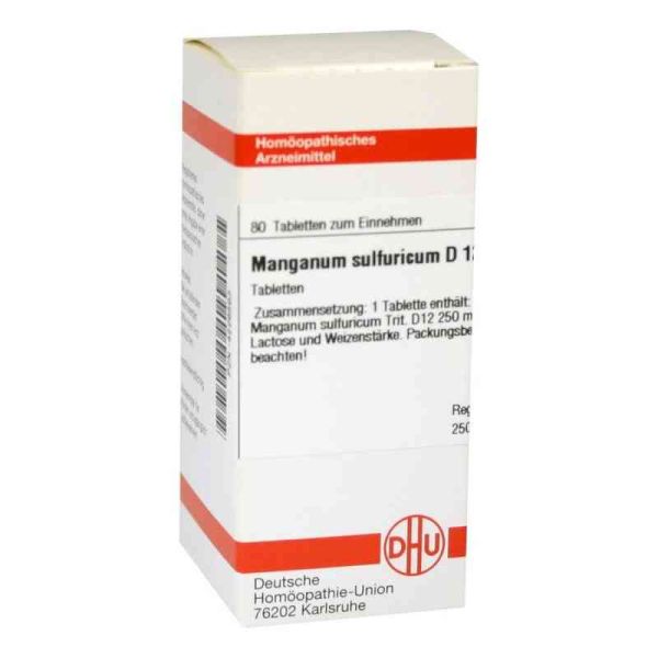 Manganum Sulfuricum D 12 Tabletten (80 stk)