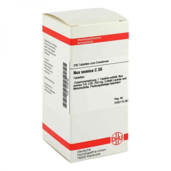 Nux Vomica C 30 Tabletten (200 stk)