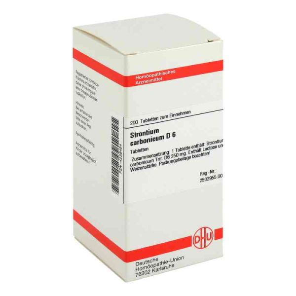 Strontium Carbonicum D 6 Tabletten (200 stk)