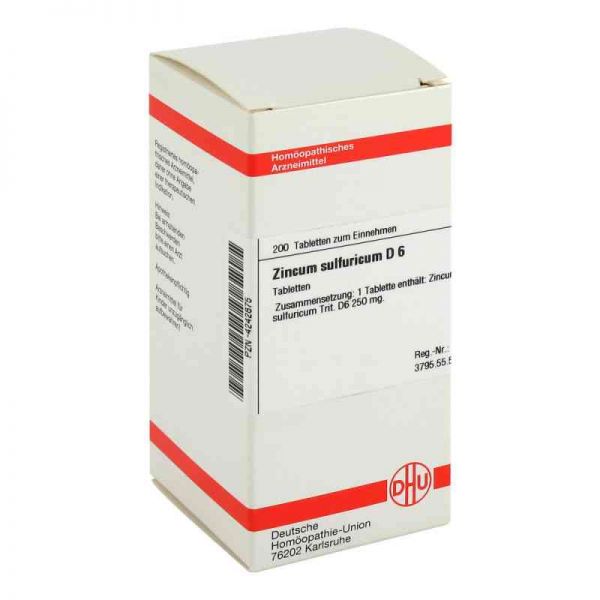 Zincum Sulfuricum D 6 Tabletten (200 stk)