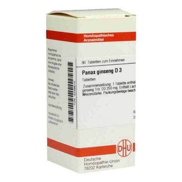 Panax Ginseng D 3 Tabletten (80 stk)