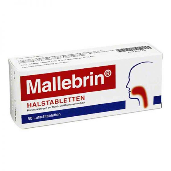 Mallebrin Halstabletten (50 stk)