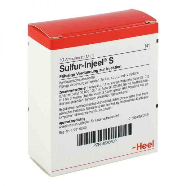 Sulfur Injeel S Ampullen (10 stk)