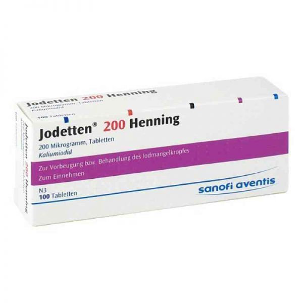 Jodetten 200 Henning 200 Mikrogramm (100 stk)