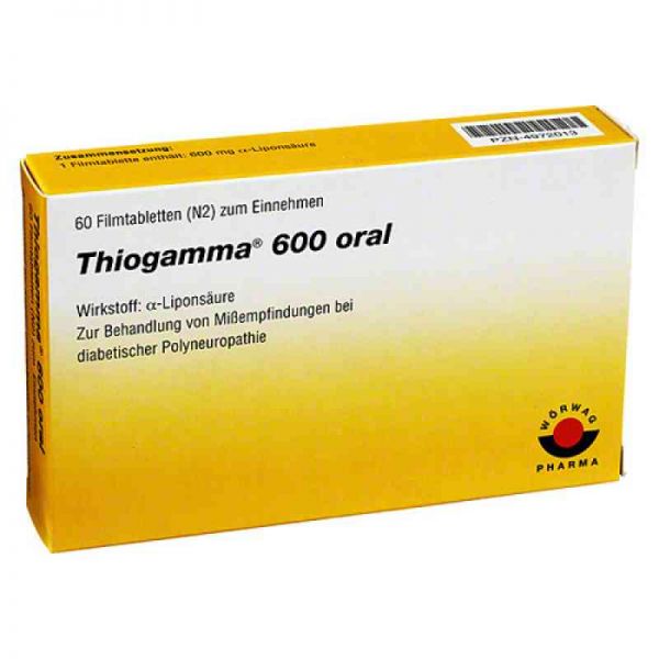 Thiogamma 600 oral (60 stk)