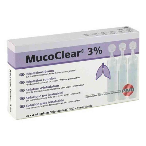 Mucoclear 3% Nacl Inhalationslösung (20X4 ml)