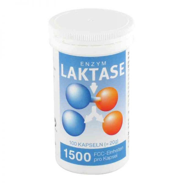 Laktase 1500 Fcc Enzym Kapseln (100 stk)