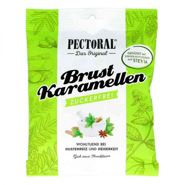 Pectoral Brustkaramellen zuckerfrei Beutel (60 g)