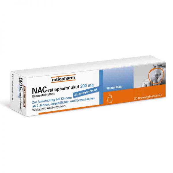 NAC-ratiopharm akut 200mg Hustenlöser (20 stk)