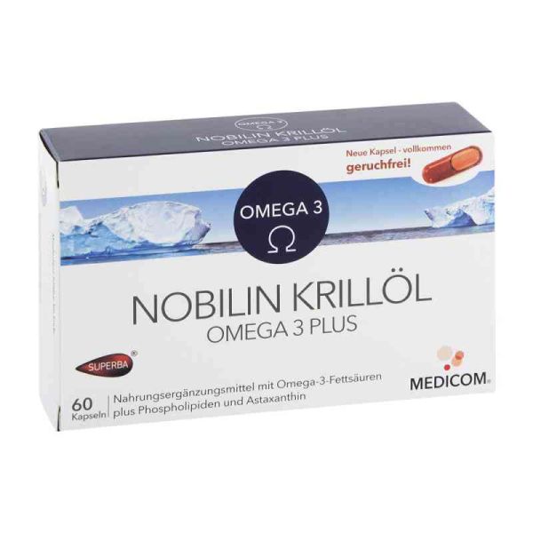 Nobilin Krillöl Omega 3 Plus Kapseln (60 stk)