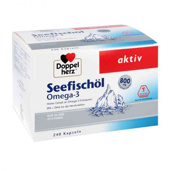 Doppelherz Seefischöl Omega-3 800 mg Kapseln (240 stk)