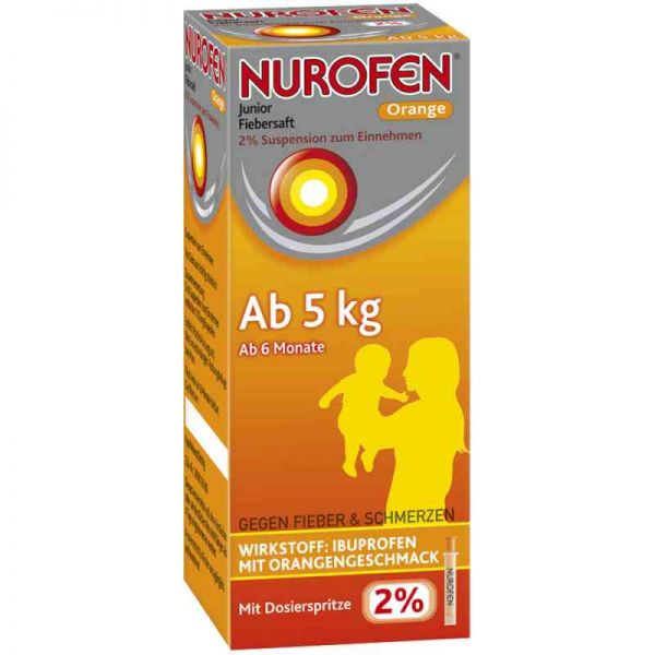 Nurofen Junior Fiebersaft Orange 2% (100 ml)