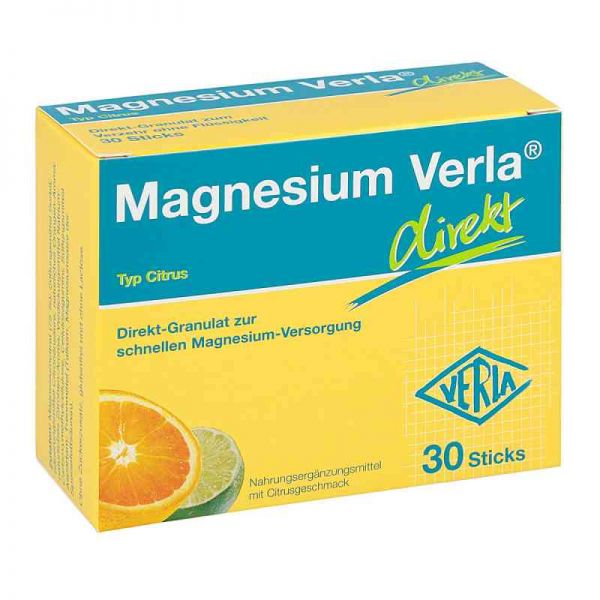 Magnesium Verla direkt Granulat Citrus (30 stk)