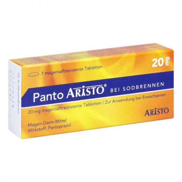 Panto Aristo bei Sodbrennen 20mg (7 stk)