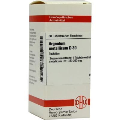 Argentum Metallicum D 30 Tabletten (80 stk)