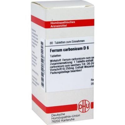 Ferrum Carbonicum D 6 Tabletten (80 stk)